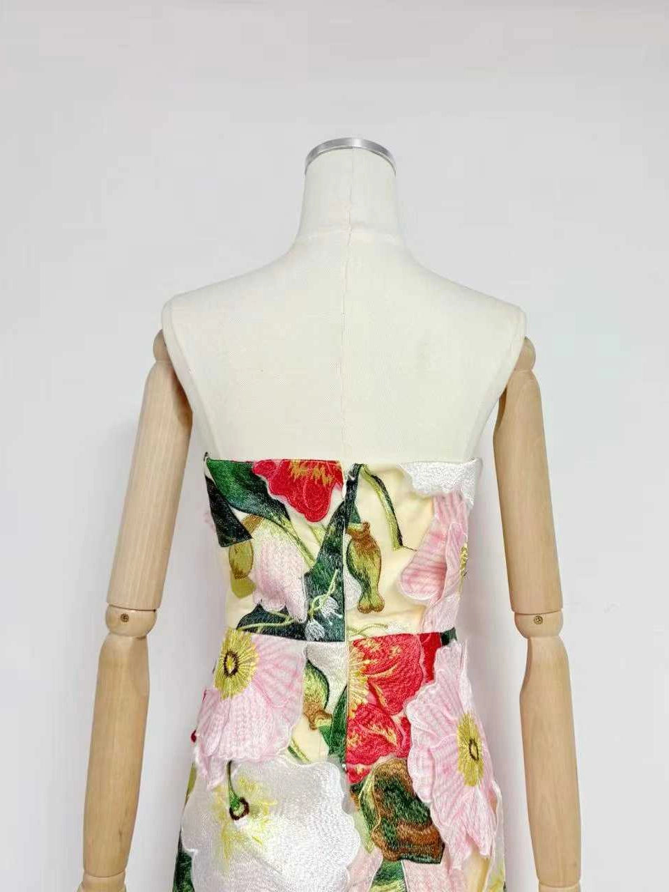 Aida Off-Shoulder Colour-Block Mini Dress