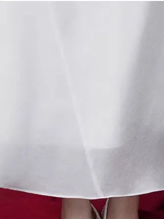 Off Shoulder Irregular Neck High Waist Elegant Dress