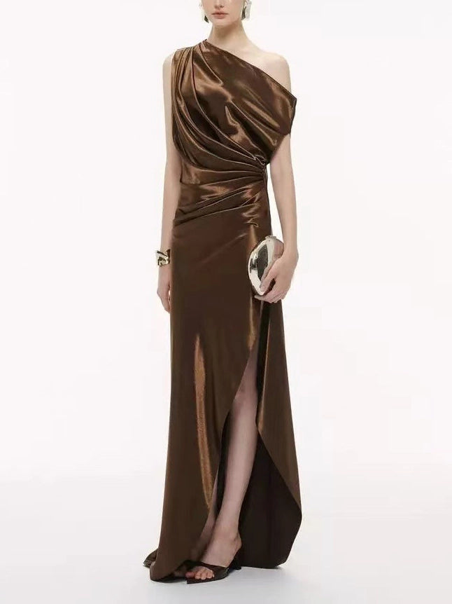 Alina Off-Shoulder Ruched Dress