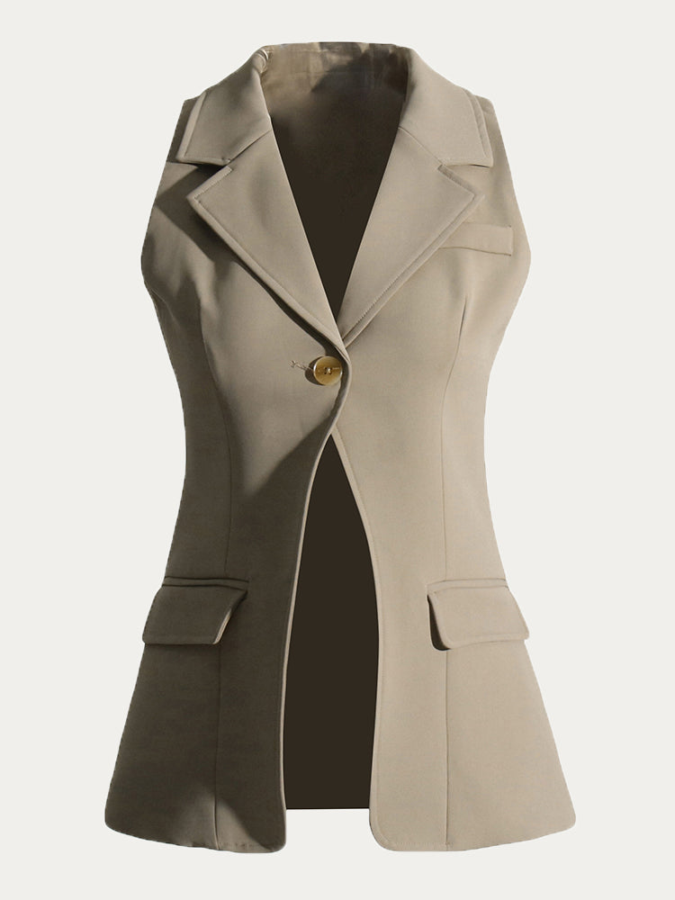 Fiorella Buttoned Long-Sleeve Three-Piece Set