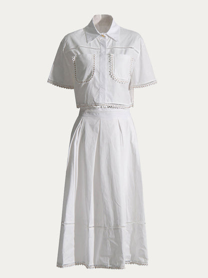 Felice Pleated Pocket Two-Piece Set