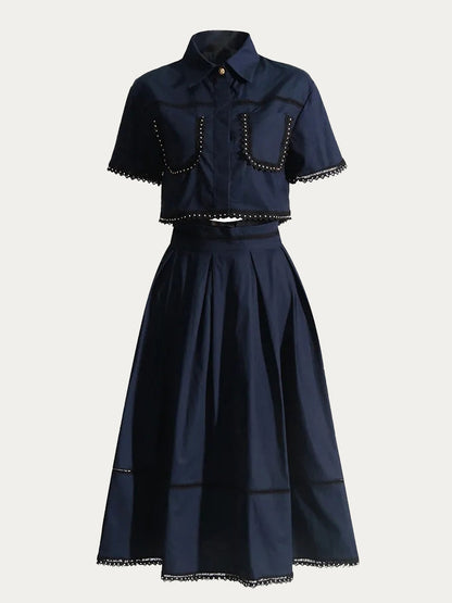 Felice Pleated Pocket Two-Piece Set