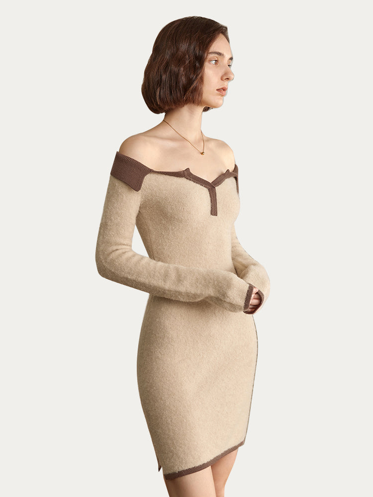 Giada One-Shoulder Knit Dress