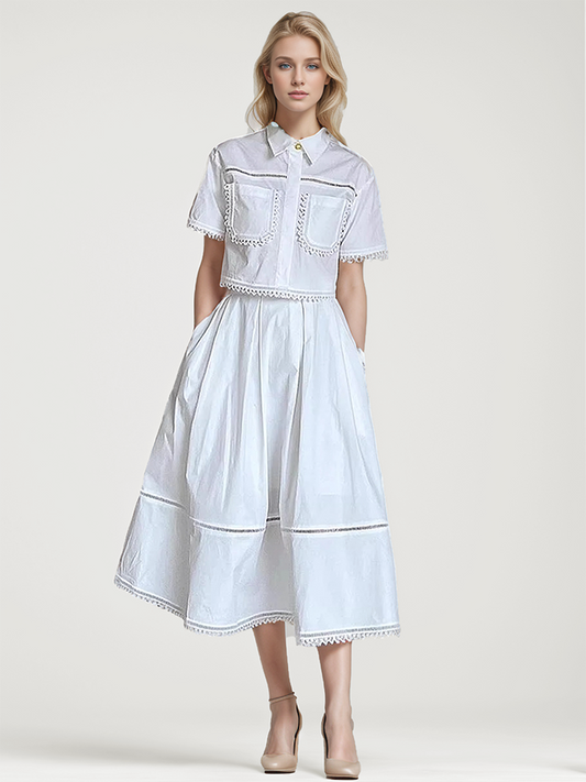 Felice Pleated Pocket Two-Piece Set