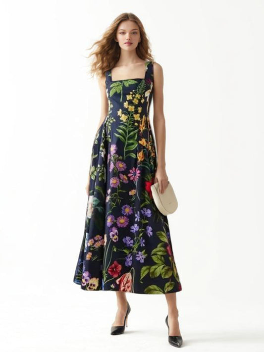 Farrah Printed Sleeveless Dress