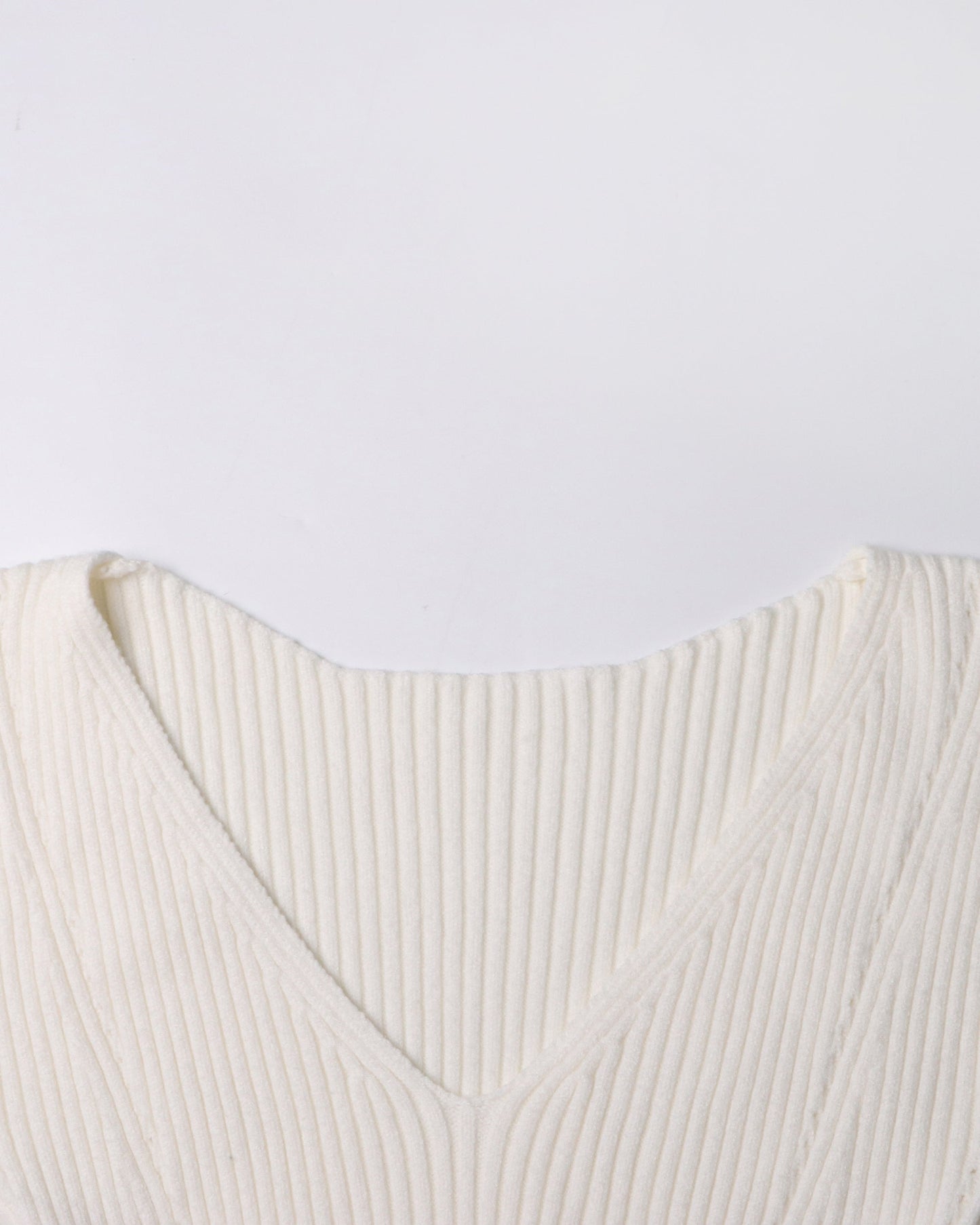 Beige Ribbed Knit Midi Dress with Cape Sleeves