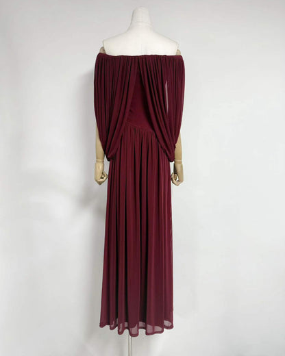 Leticia Off-Shoulder Ruched Maxi Dress