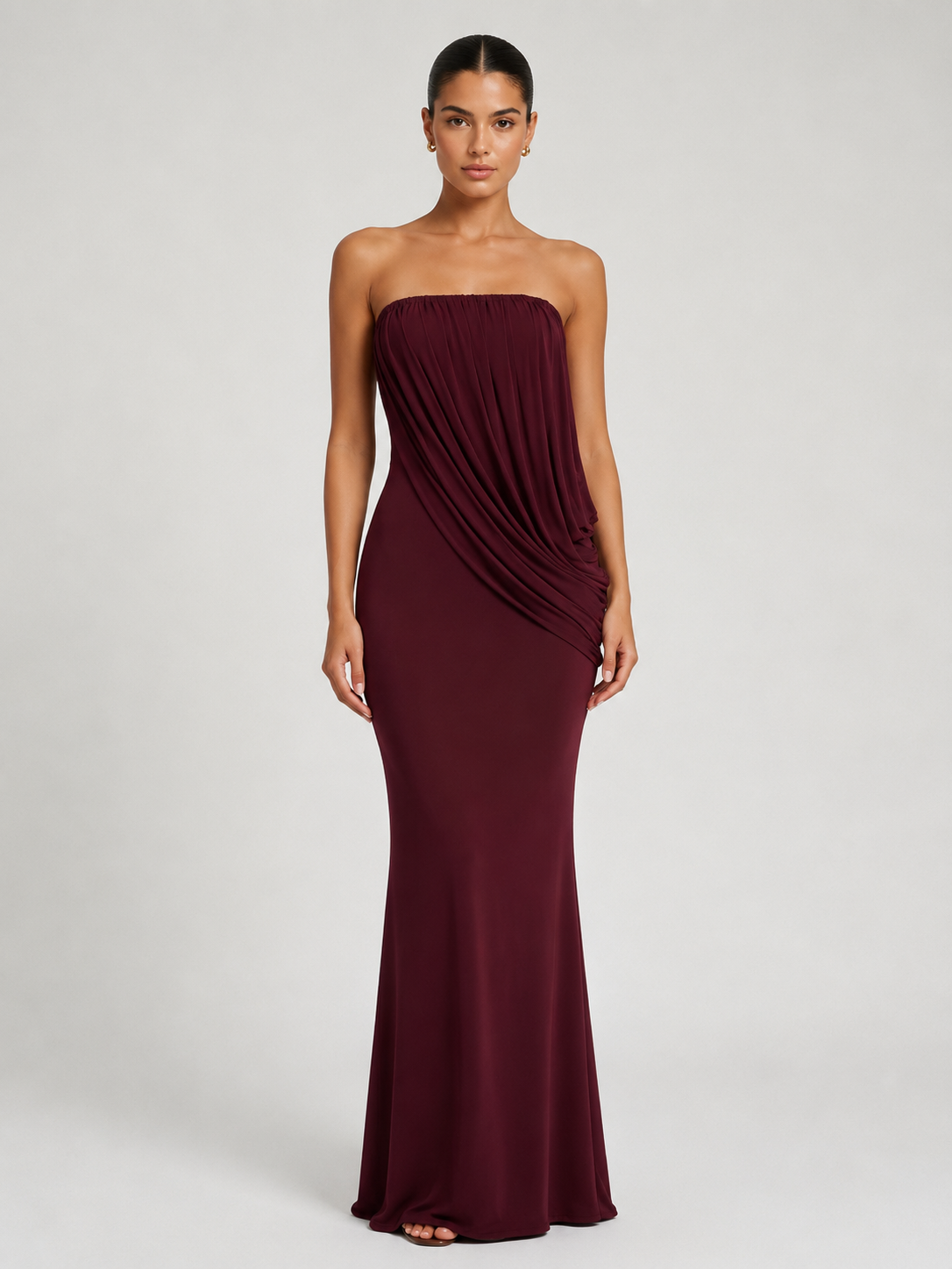 Evelina Off-Shoulder Ruched Dress