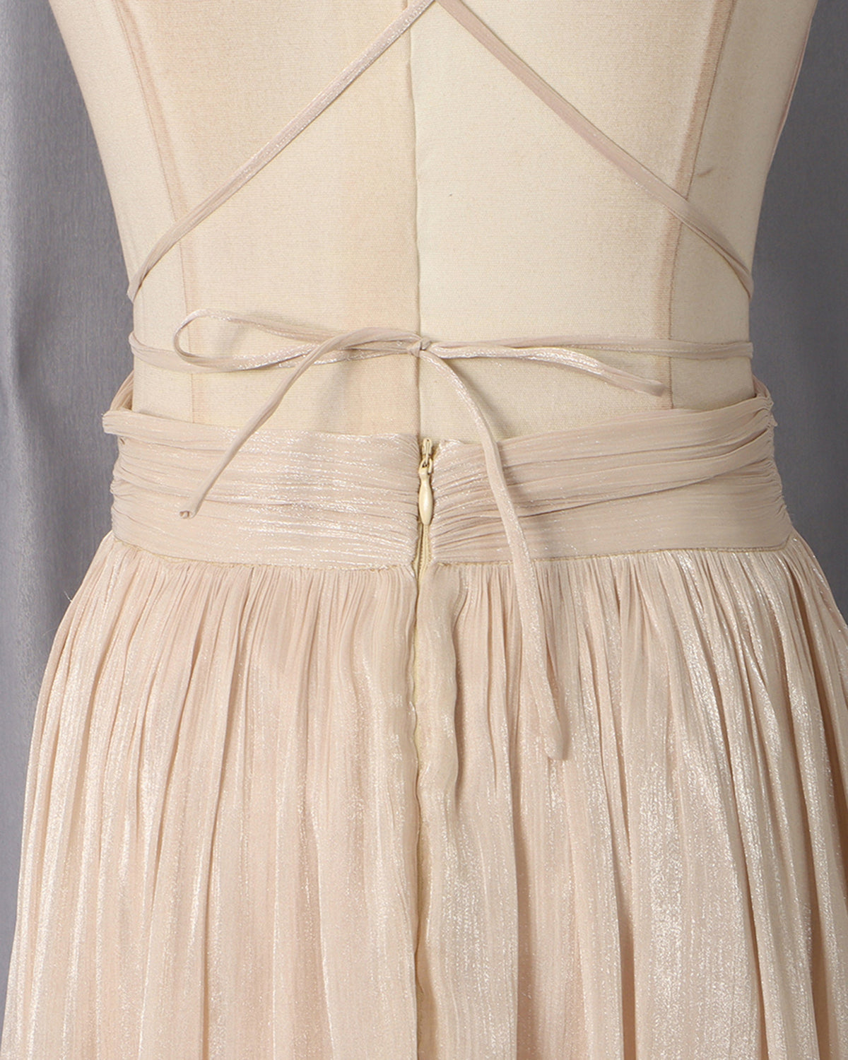 Katia Deep-V Ruched Maxi Dress