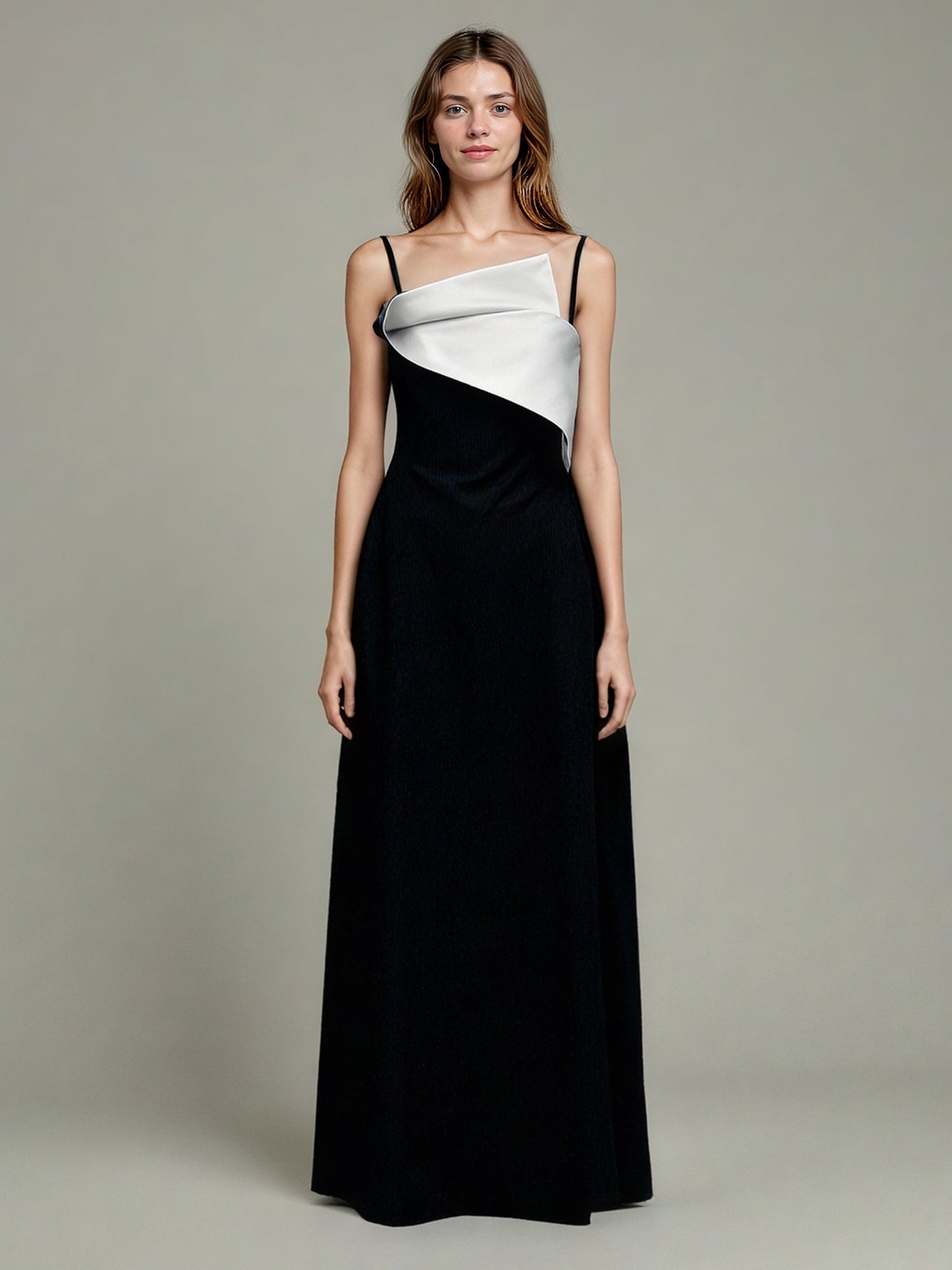 Hit Color Off Shoulder Long Dress