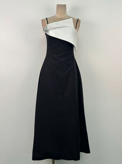 Hit Color Off Shoulder Long Dress