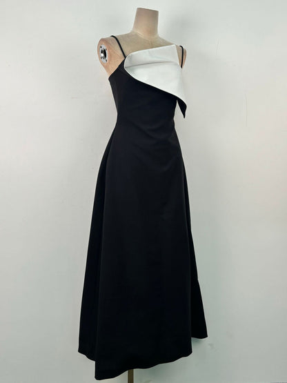 Hit Color Off Shoulder Long Dress