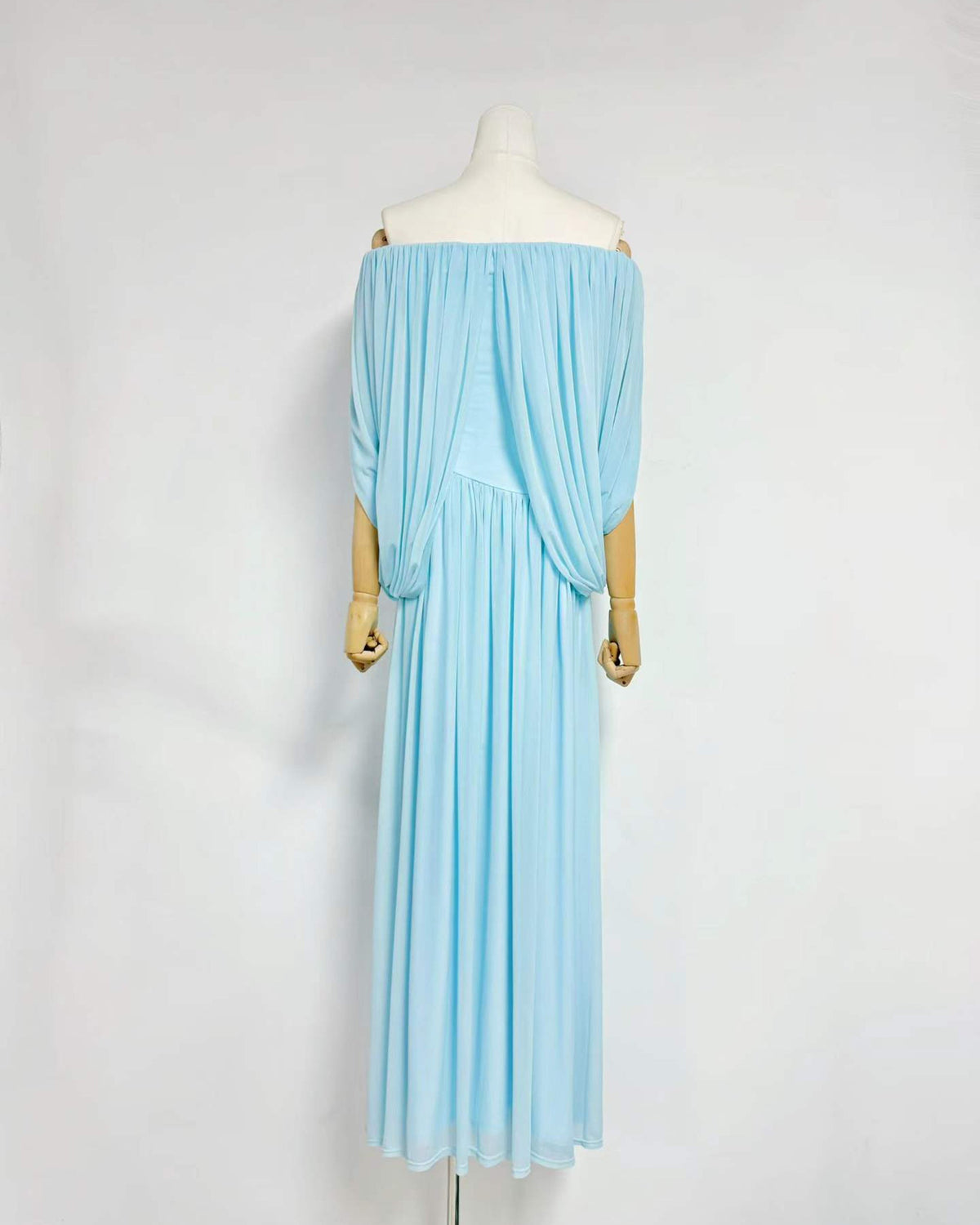 Leandra Off-Shoulder Ruched Maxi Dress