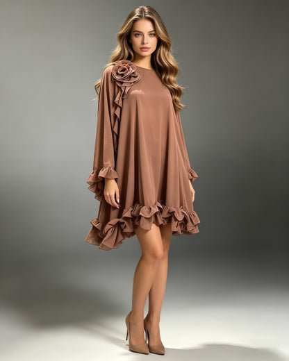 Lorena Floral Ruffle Mini Dress