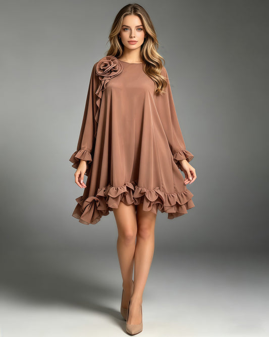 Lorena Floral Ruffle Mini Dress