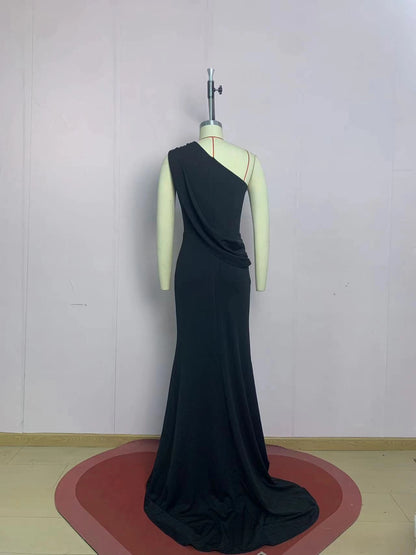 Emilia One-Shoulder Asymmetrical Dress