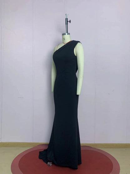 Emilia One-Shoulder Asymmetrical Dress