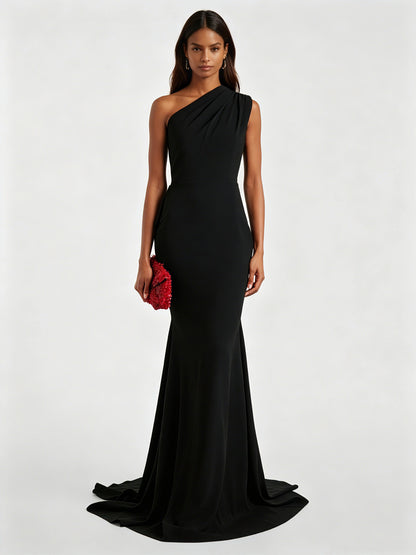 Emilia One-Shoulder Asymmetrical Dress