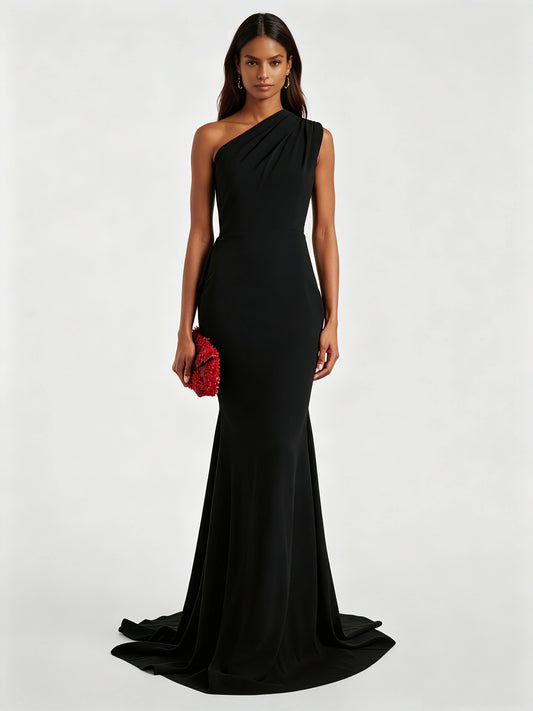 Emilia One-Shoulder Asymmetrical Dress
