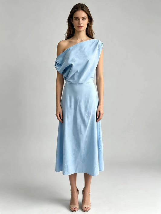 Arabella One-Shoulder Asymmetrical Dress