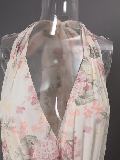 Alma Ruffle Printed Dress