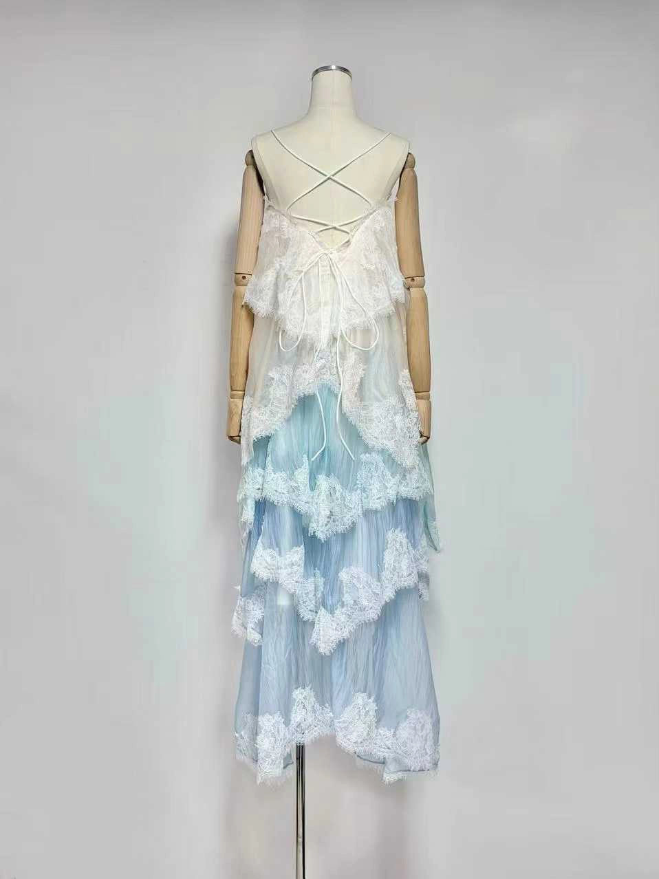 Alessia Lace Ombré Maxi Dress