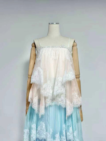 Alessia Lace Ombré Maxi Dress