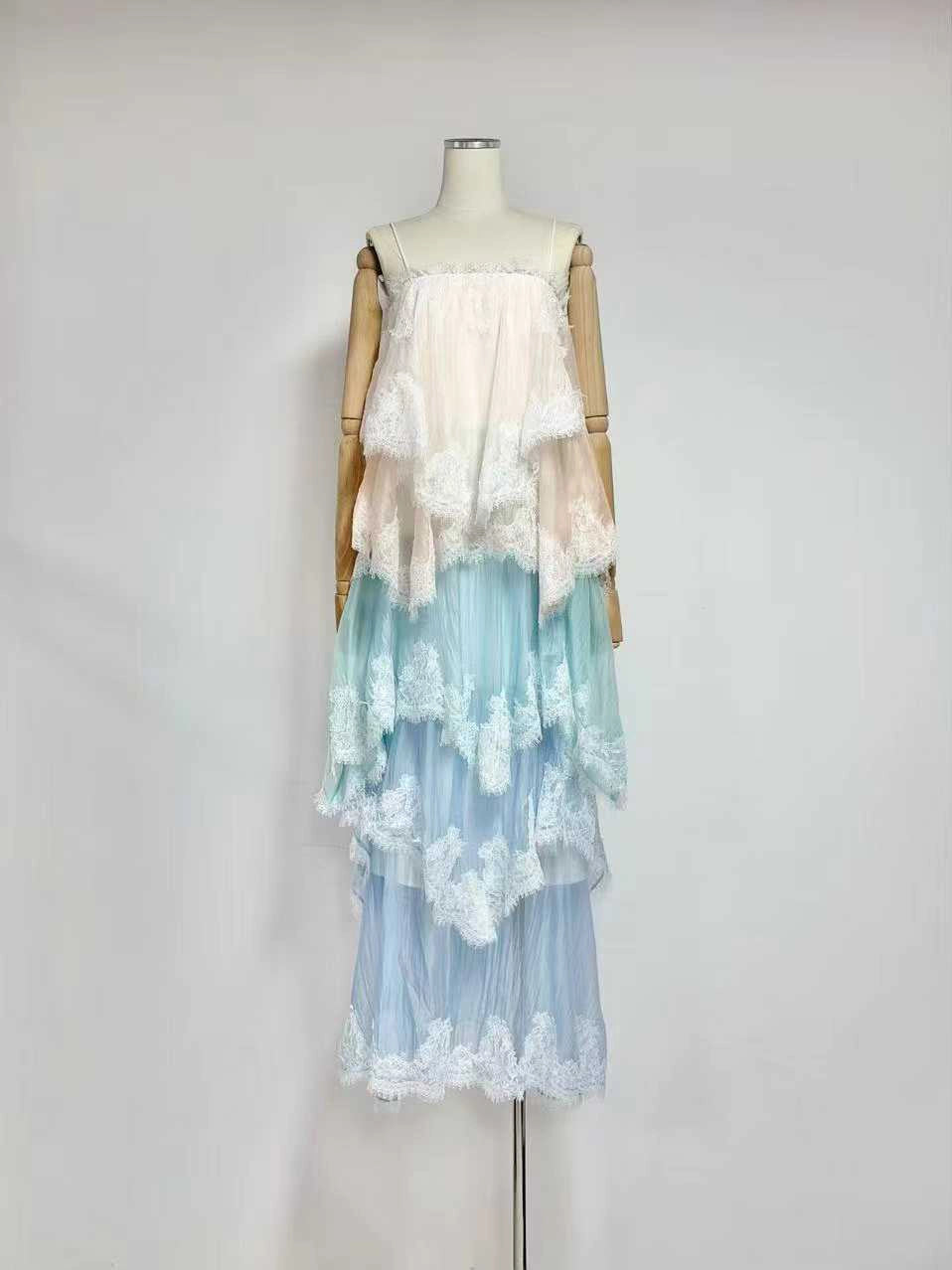 Alessia Lace Ombré Maxi Dress
