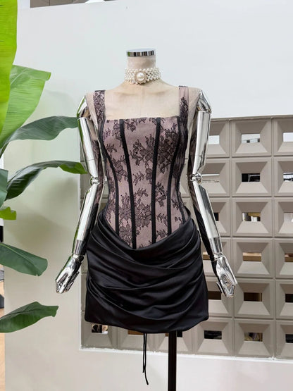 Daphne Lace Corset Mini Dress