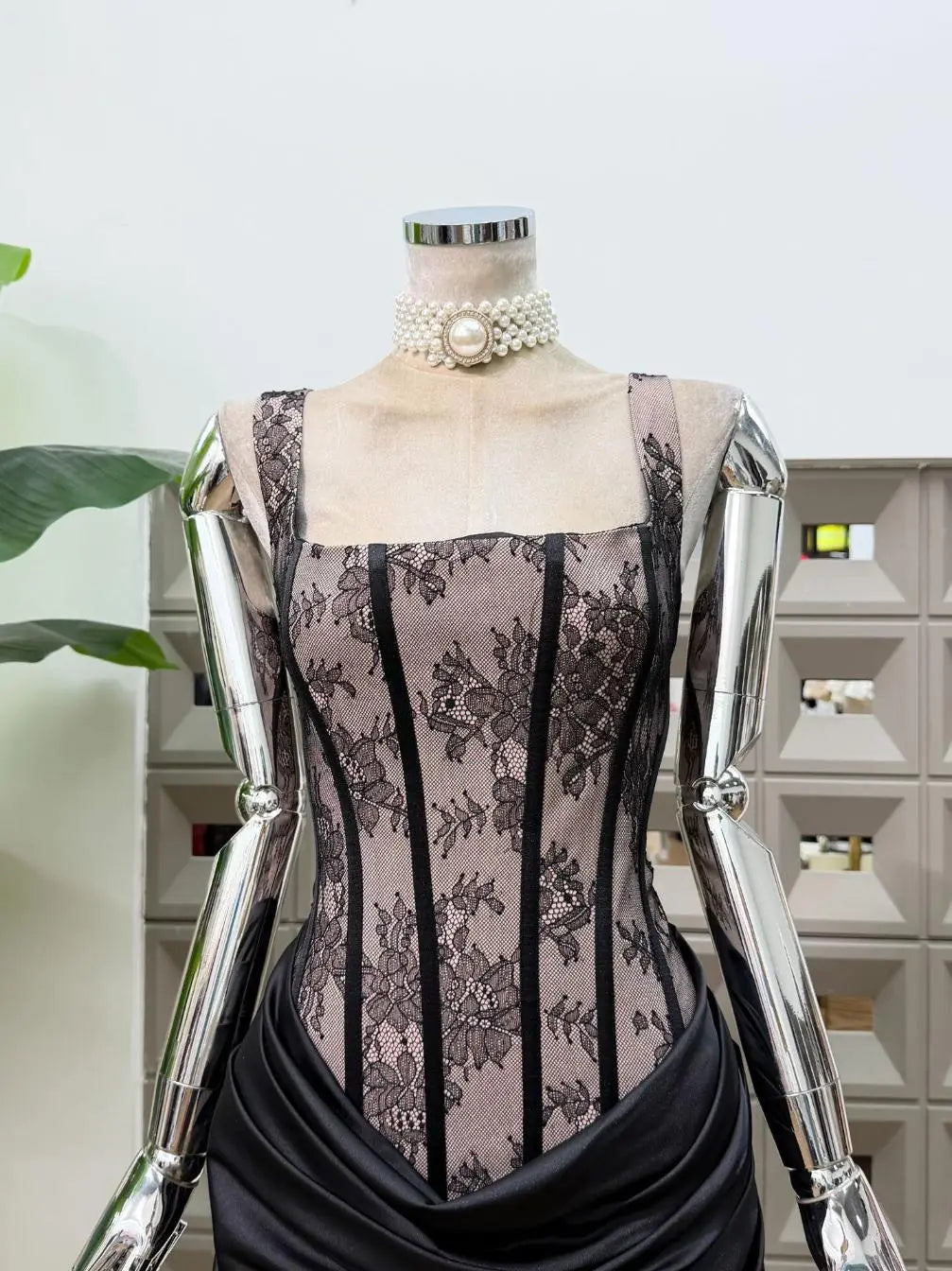 Daphne Lace Corset Mini Dress
