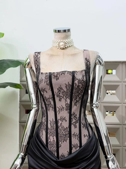 Daphne Lace Corset Mini Dress