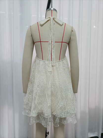 Imogen Sequin Lace Dress