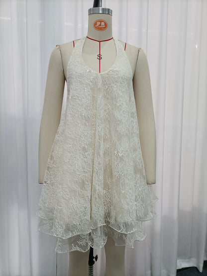 Imogen Sequin Lace Dress