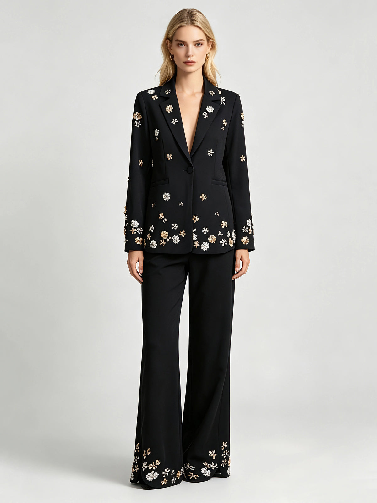 Carina Geometric Panelled Two-Piece Set