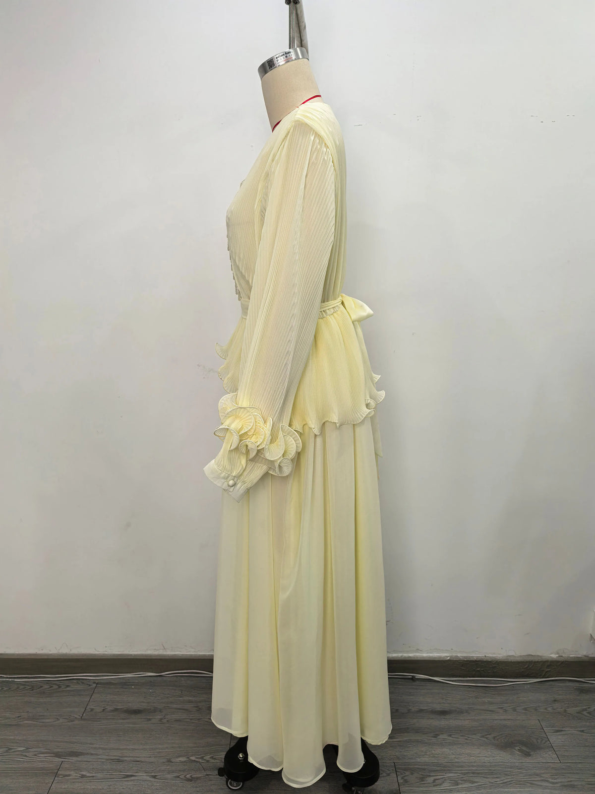 Belen Fırfırlı Panelli Elbise