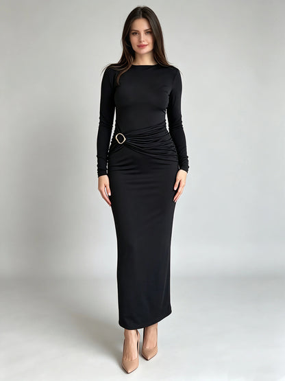Liv Metallic Panelled Dress