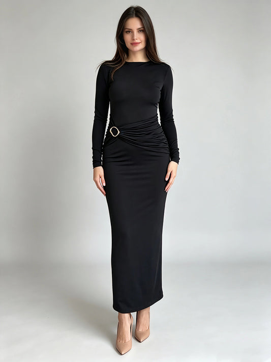 Liv Metallic Panelled Dress