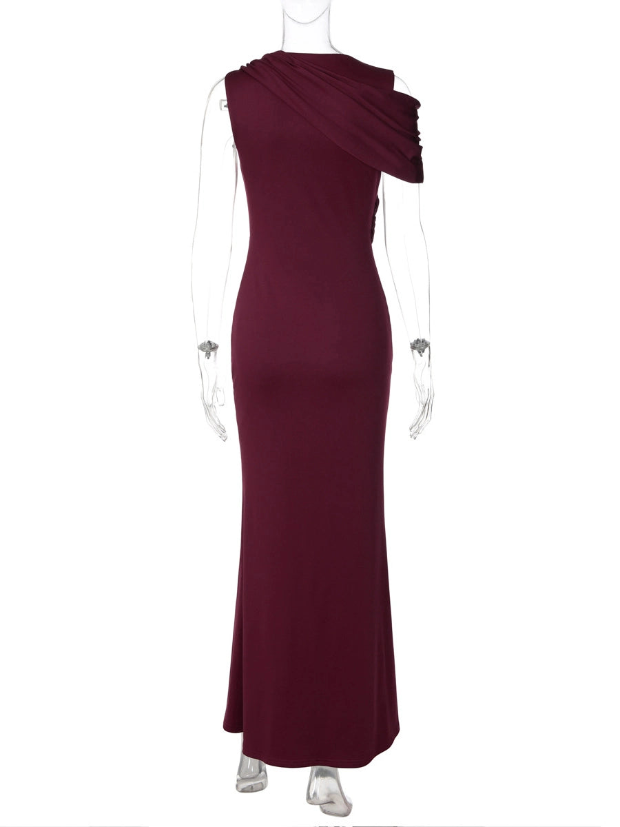 Lara One-Shoulder Cut-Out Dress