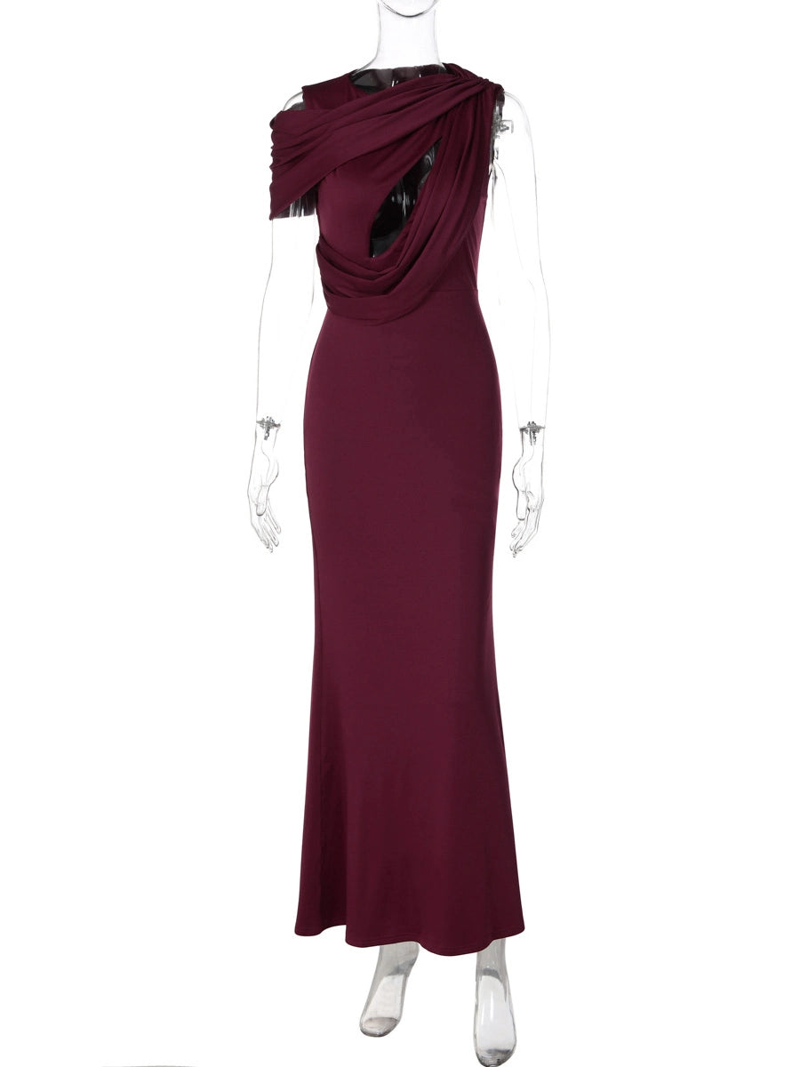 Lara One-Shoulder Cut-Out Dress