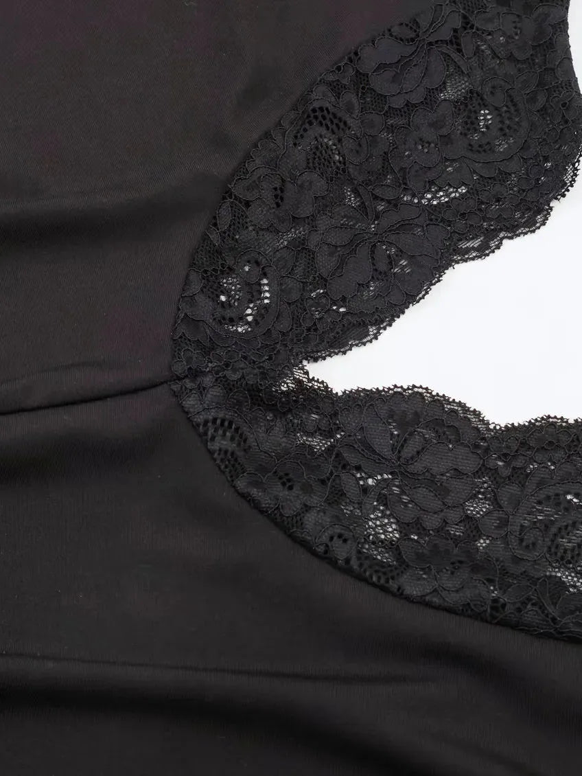 Lisette One-Shoulder Lace Dress