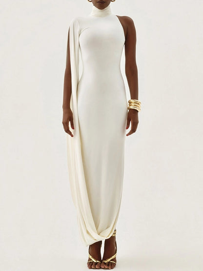 Stella One-Shoulder Slit Dress