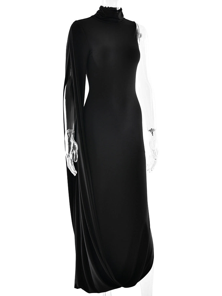 Stella One-Shoulder Slit Dress