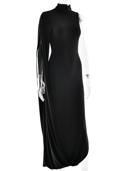 Stella One-Shoulder Slit Dress