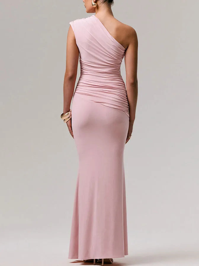Azalea One-Shoulder Ruched Dress