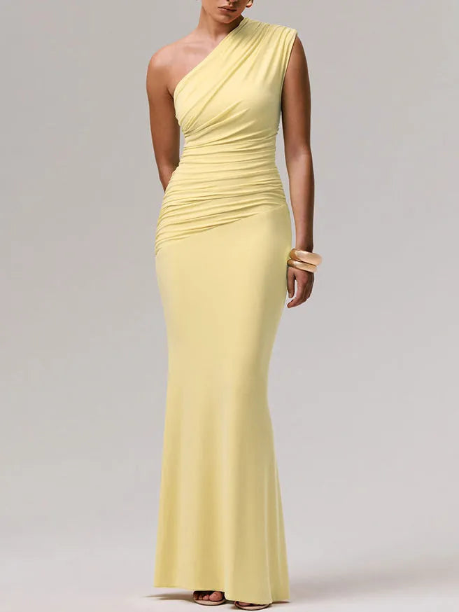 Azalea One-Shoulder Ruched Dress