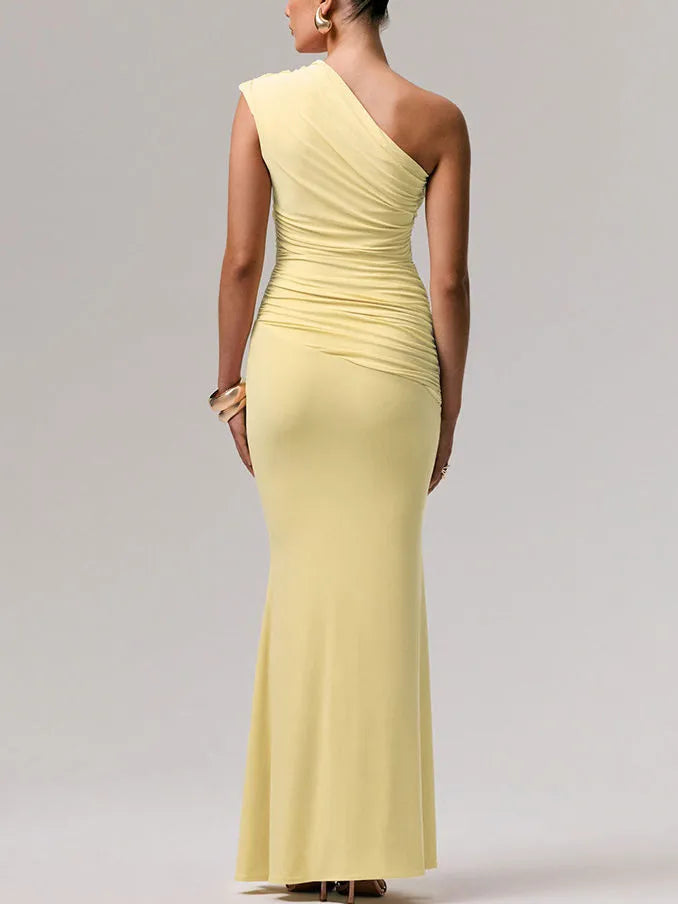 Azalea One-Shoulder Ruched Dress