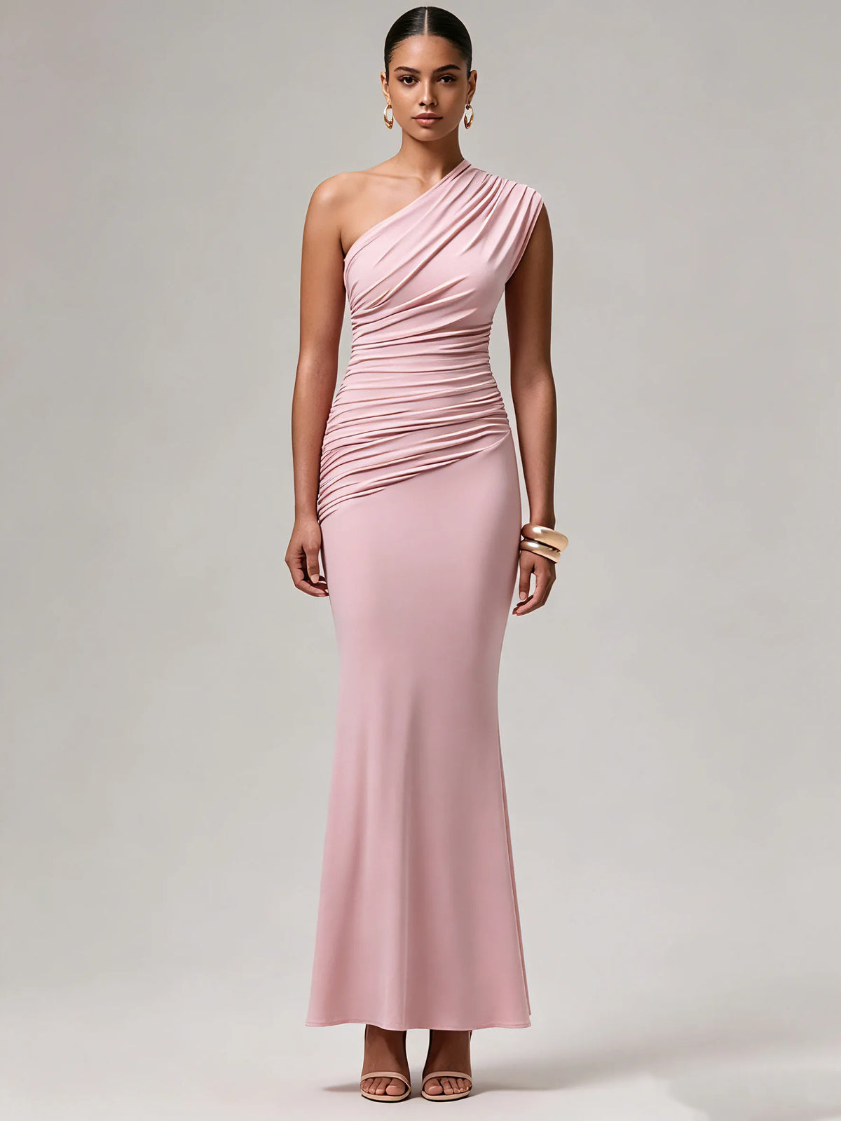 Azalea One-Shoulder Ruched Dress