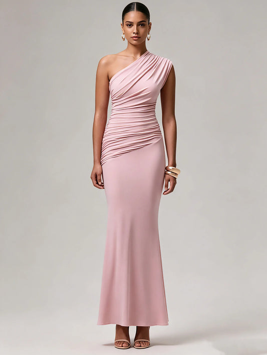 Azalea One-Shoulder Ruched Dress