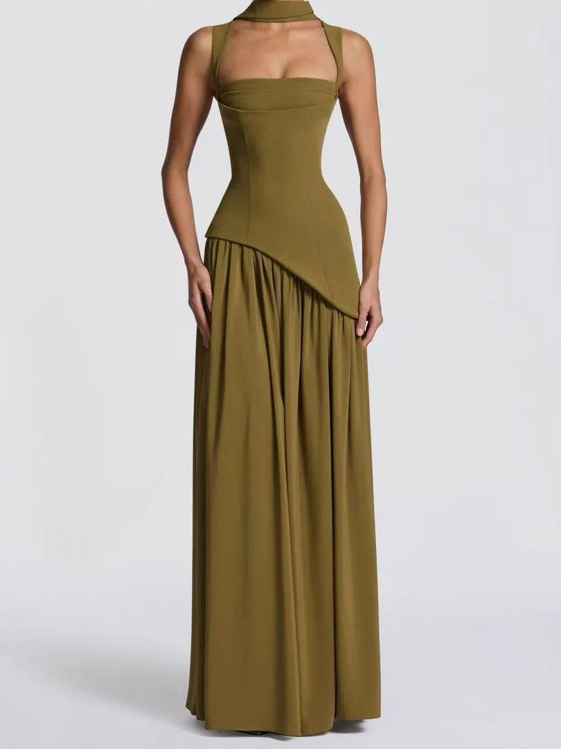 Althea Off-Shoulder Asymmetrical Dress