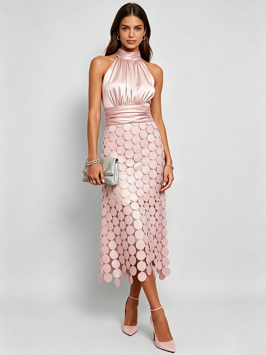 Grace Off-Shoulder Panelled Dress